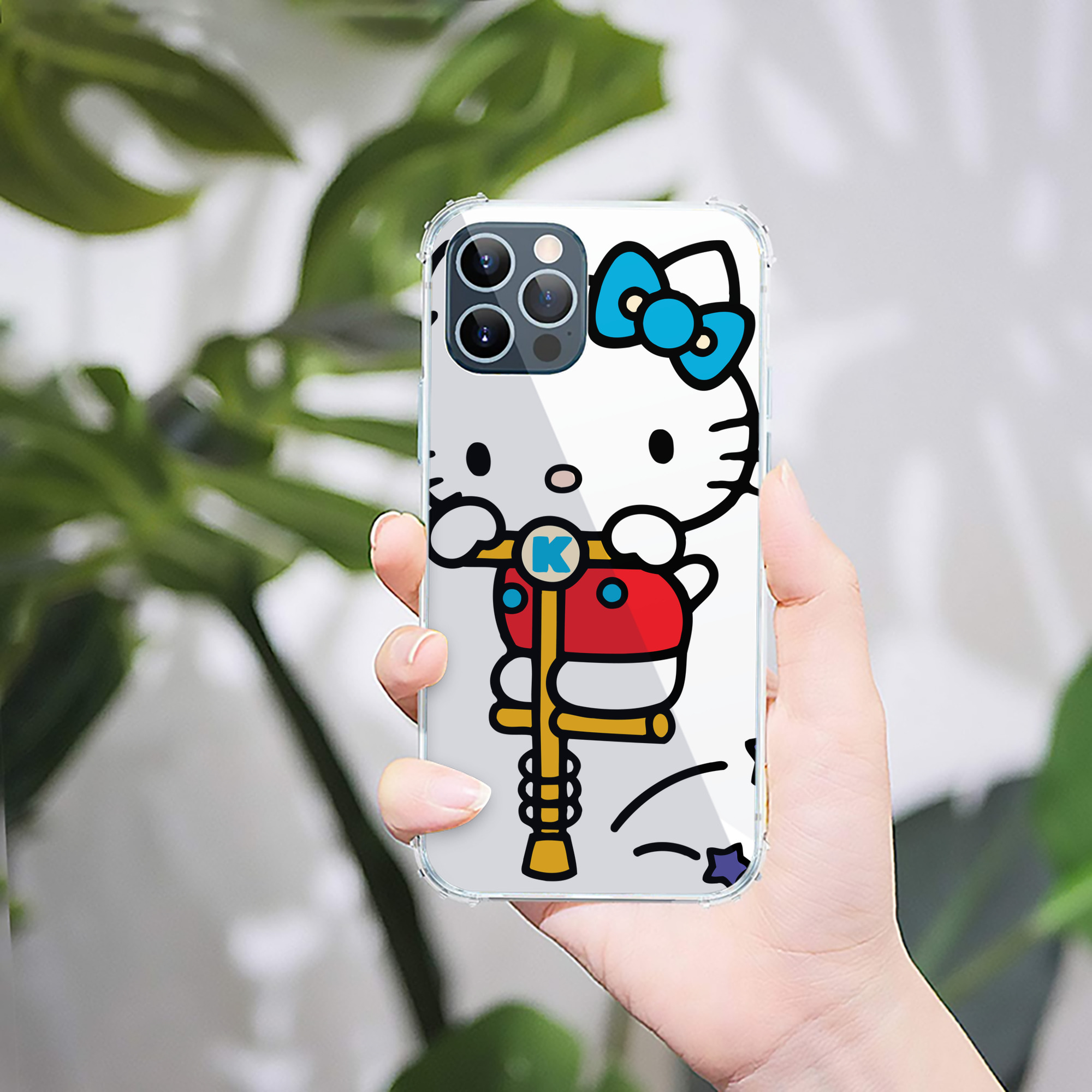 （画像用） Hello Kitty ハローキティ 【iPhone 12シリーズ対応】透明スマホケース（クリアソフトケース）